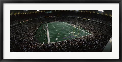 Framed Spectators in an American football stadium, Hubert H. Humphrey Metrodome, Minneapolis, Minnesota, USA Print