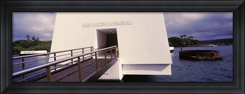 Framed USS Arizona Memorial, Pearl Harbor, Honolulu, Hawaii Print