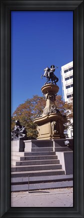Framed Kit Carson Statue, Pioneer Monument, Denver, Colorado, USA Print