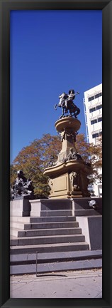 Framed Kit Carson Statue, Pioneer Monument, Denver, Colorado, USA Print