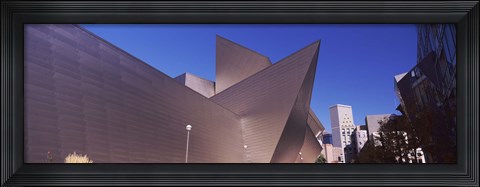 Framed Art museum in a city, Denver Art Museum, Frederic C. Hamilton Building, Denver, Colorado, USA Print