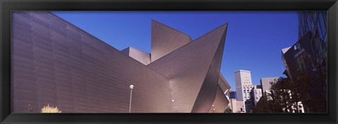 Framed Art museum in a city, Denver Art Museum, Frederic C. Hamilton Building, Denver, Colorado, USA Print