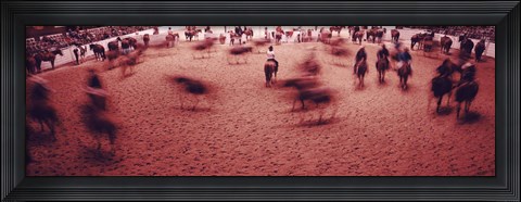 Framed Rodeo arena, Fort Worth Stock Show and Rodeo, Fort Worth, Texas, USA Print