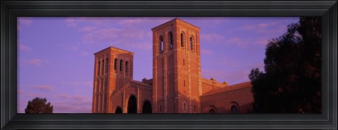 Framed Low angle view of Royce Hall at university campus, University of California, Los Angeles, California, USA Print