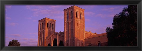 Framed Low angle view of Royce Hall at university campus, University of California, Los Angeles, California, USA Print