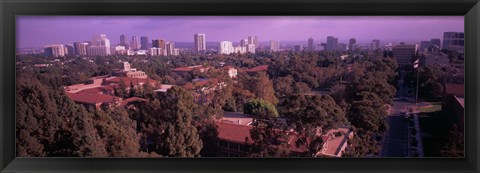 Framed University campus, University Of California, Los Angeles, California, USA Print