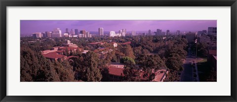 Framed University campus, University Of California, Los Angeles, California, USA Print