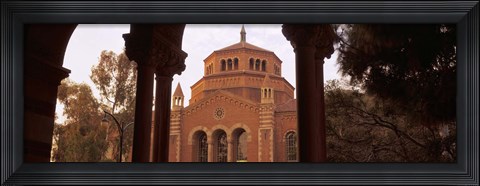 Framed Powell Library at an university campus, University of California, Los Angeles, California, USA Print