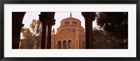 Framed Powell Library at an university campus, University of California, Los Angeles, California, USA Print