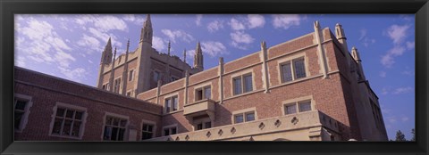 Framed Low angle view of Kerckhoff Hall, University of California, Los Angeles, California, USA Print