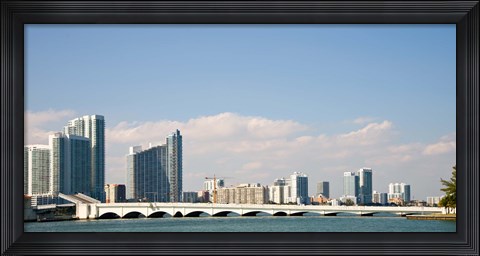 Framed Miami Skyline, Miami, Florida, USA Print