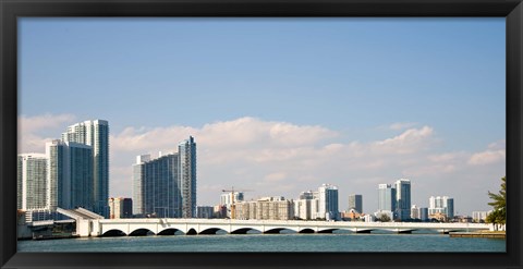 Framed Miami Skyline, Miami, Florida, USA Print