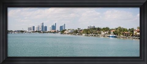 Framed Buildings at the waterfront, Miami, Florida, USA (daytime) Print