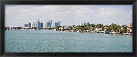 Framed Buildings at the waterfront, Miami, Florida, USA (daytime) Print