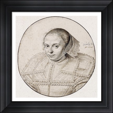 Framed Portrait of a Woman Print