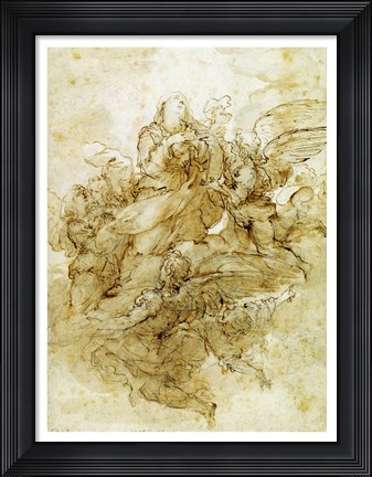 Framed Assumption of the Virgin Print