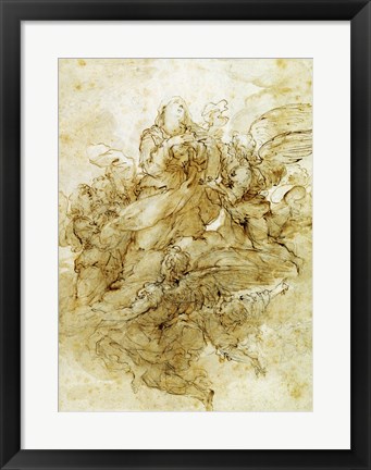 Framed Assumption of the Virgin Print