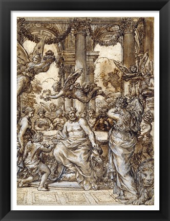 Framed Cybele before the Council of the Gods Print
