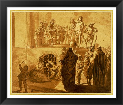 Framed Christ Before Pilate Print