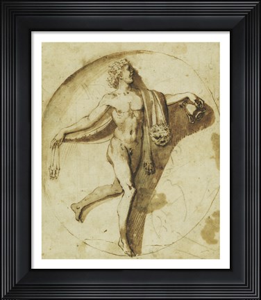 Framed Votary of Bacchus Print