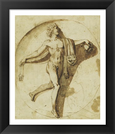 Framed Votary of Bacchus Print