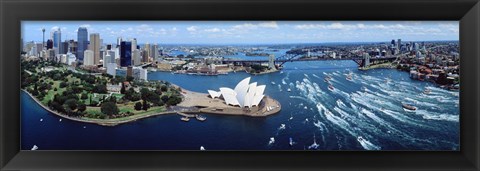 Framed Australia, Sydney, aerial Print