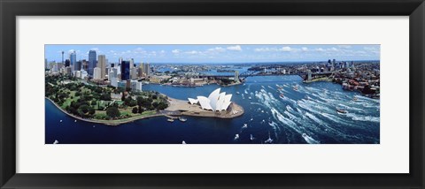 Framed Australia, Sydney, aerial Print