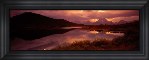 Framed Teton Range, Mountains, Grand Teton National Park, Wyoming, USA Print