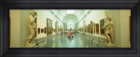 Framed Interior Of Prado Museum, Madrid, Spain Print