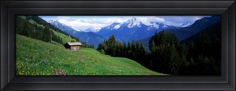 Framed Austria, Zillertaler, cabin Print