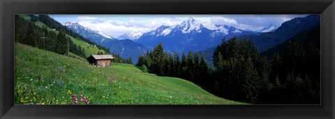 Framed Austria, Zillertaler, cabin Print