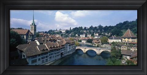 Framed Switzerland, Bern, Aare River Print