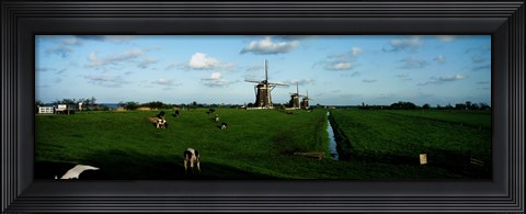 Framed Windmills, Netherlands Print
