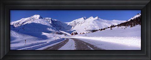 Framed Canada, Alberta, Banff National Park, icefield, road Print