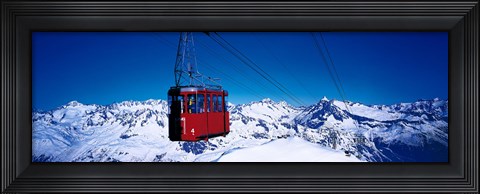 Framed Cable Car Andermatt Switzerland Print