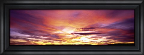 Framed Sunset, Canyon De Chelly, Arizona, USA Print