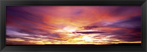 Framed Sunset, Canyon De Chelly, Arizona, USA Print