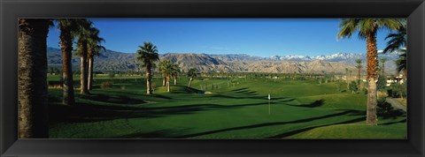 Framed Golf Course, Desert Springs, California, USA Print