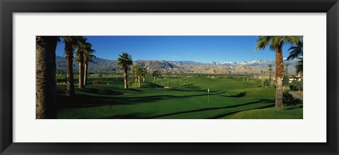 Framed Golf Course, Desert Springs, California, USA Print