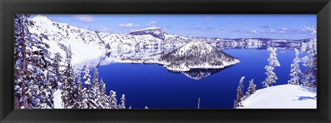 Framed USA, Oregon, Crater Lake National Park Print