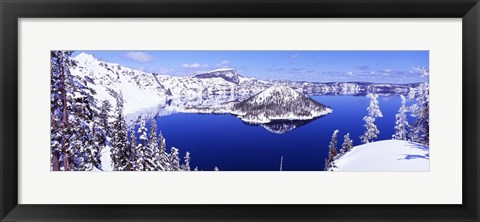 Framed USA, Oregon, Crater Lake National Park Print