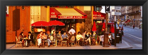 Framed Cafe, Paris, France Print