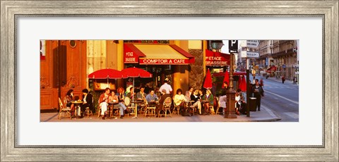 Framed Cafe, Paris, France Print