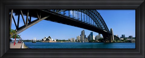 Framed Harbor Bridge, Sydney, Australia Print