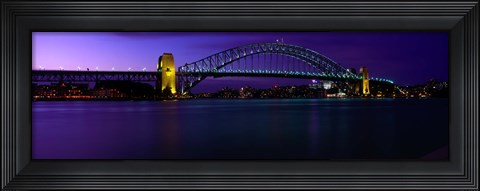 Framed Australia, Sydney, Harbor Bridge Print