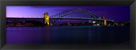 Framed Australia, Sydney, Harbor Bridge Print