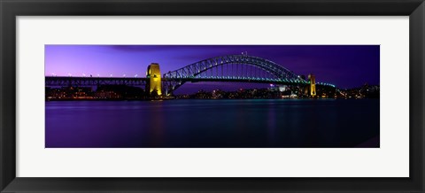 Framed Australia, Sydney, Harbor Bridge Print
