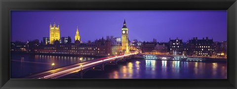 Framed England, London, Parliament, Big Ben Print