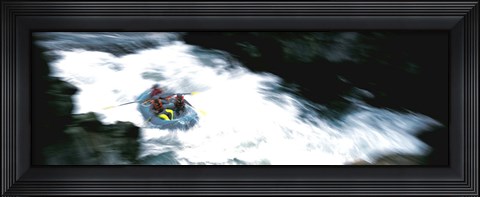 Framed White Water Rafting Salmon River CA USA Print