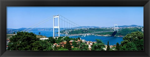 Framed Bosphorus Bridge, Istanbul, Turkey Print